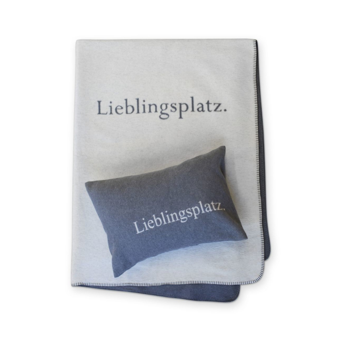 David Fussenegger SILVRETTA Kissenhülle Lieblingsplatz 40x60 cm rauch