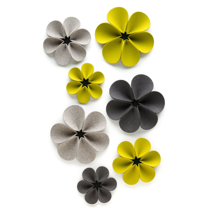 HeySIGN Silent Flower Akustikelement S Ø 36 cm x Tiefe 8 cm olive 24