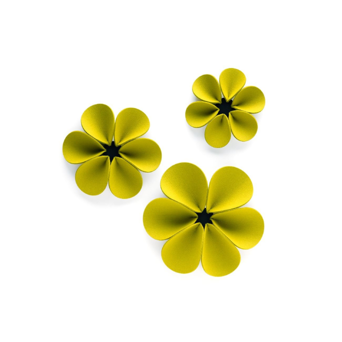 HeySIGN Silent Flower Akustikelement S Ø 36 cm x Tiefe 8 cm mango 20