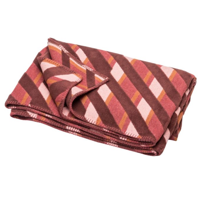 David Fussenegger DECO Plaid Diagonal 130x200 cm bordeaux kaufen