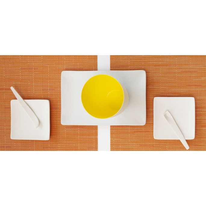 Chilewich Bamboo Oval Platzset 4erSet 4 Stück à 36x49 cm Cranberry