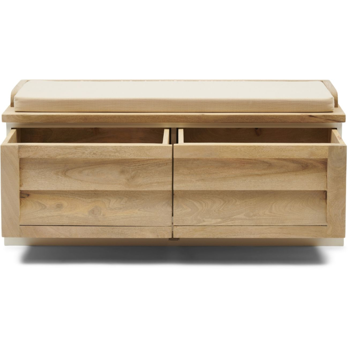Rivièra Maison Pacifica Sitzbank mit Aufbewahrung 110x40x48 cm nature