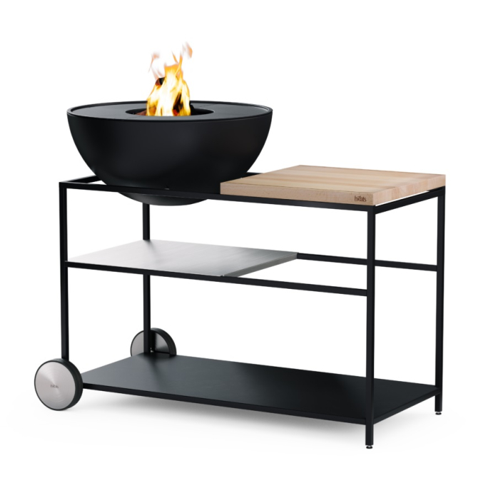 höfats FIRE KITCHEN mit BOWL 70 Plancha-Grillset 118x55x81 cm 