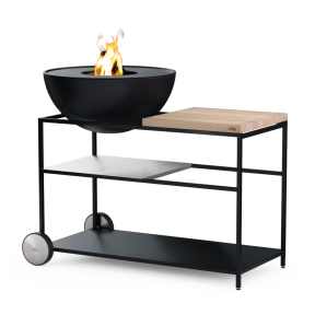 höfats FIRE KITCHEN mit BOWL 70 Plancha-Grillset 118x55x81 cm 