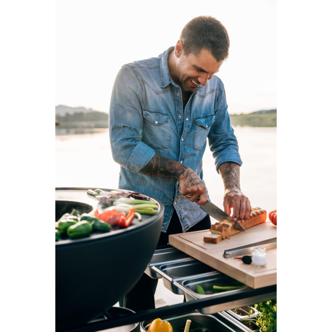 höfats FIRE KITCHEN mit BOWL 70 Plancha-Grillset 118x55x81 cm 