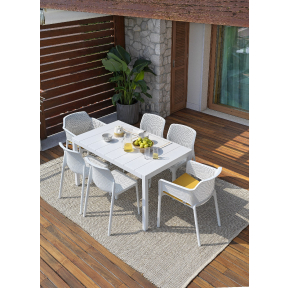 Nardi Net Monoblock Stühle Outdoor - 6er Set 6er Set: Breite: 60,5 