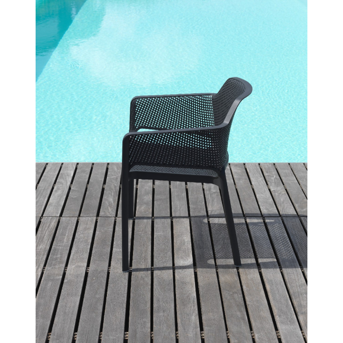 Nardi Net Monoblock Stühle Outdoor - 6er Set 6er Set: Breite: 60,5 