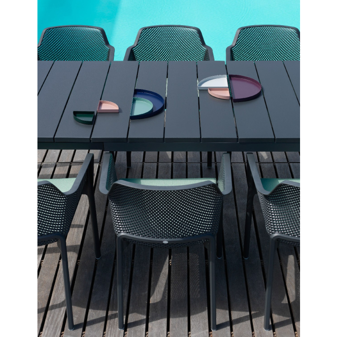 TOMORROWLAND.B マイクロタフタ ロングシャツネイビー