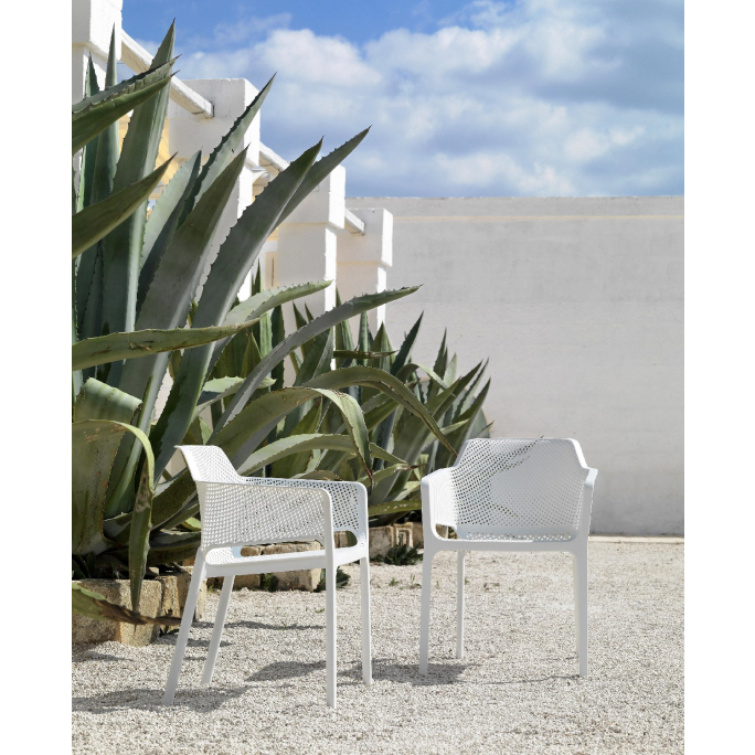 Nardi Net Monoblock Stühle Outdoor 6er Set 6er Set Breite 60,5 cm